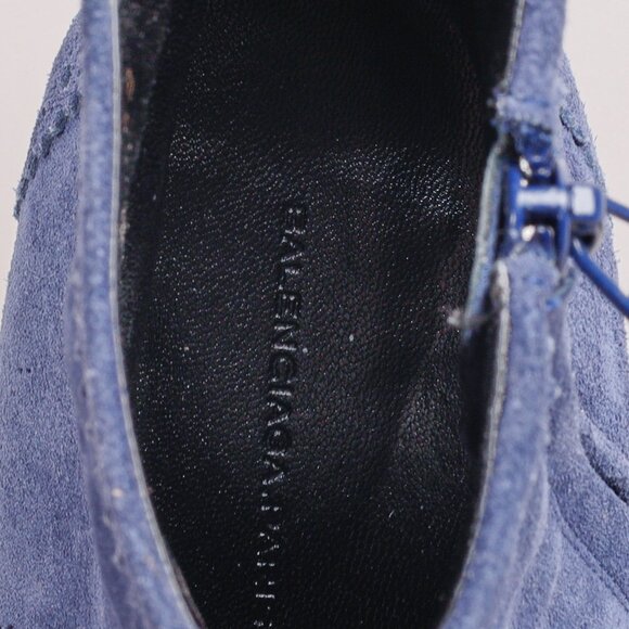 Balenciaga Blue Suede Ankle Boots - Picture 10 of 11
